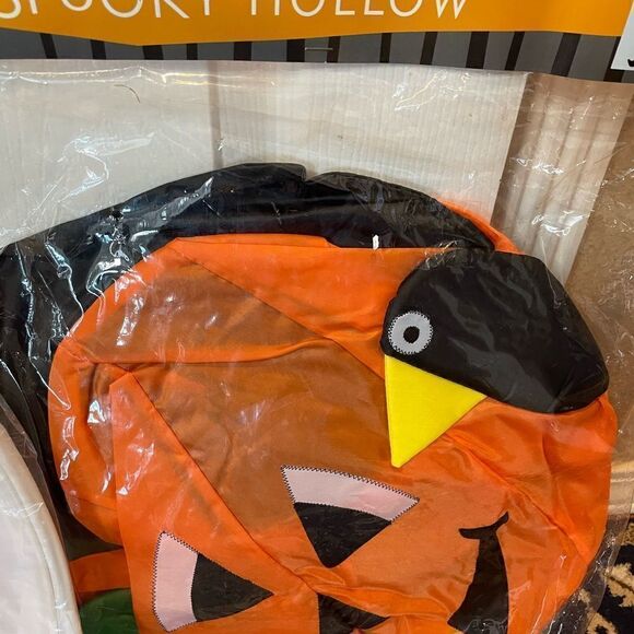 2 Vintage Spooky Hollow Windsocks Ghost Pumpkin Crow - Picture 4 of 15